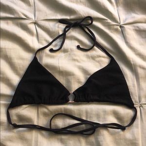 Frankie’s black bathing suit top